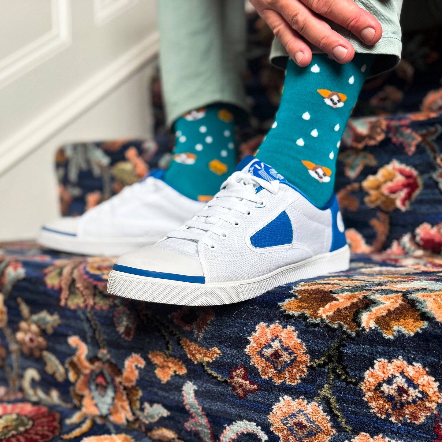Raining Cats and Dogs Mens Bamboo Socks