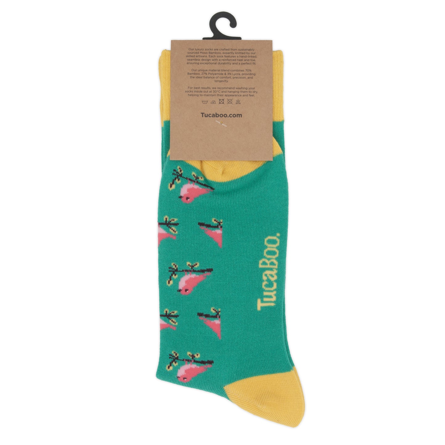 Birds Mens Bamboo Socks