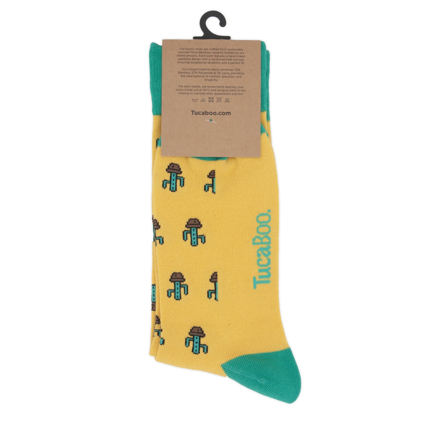 Cactus Mens Bamboo Socks