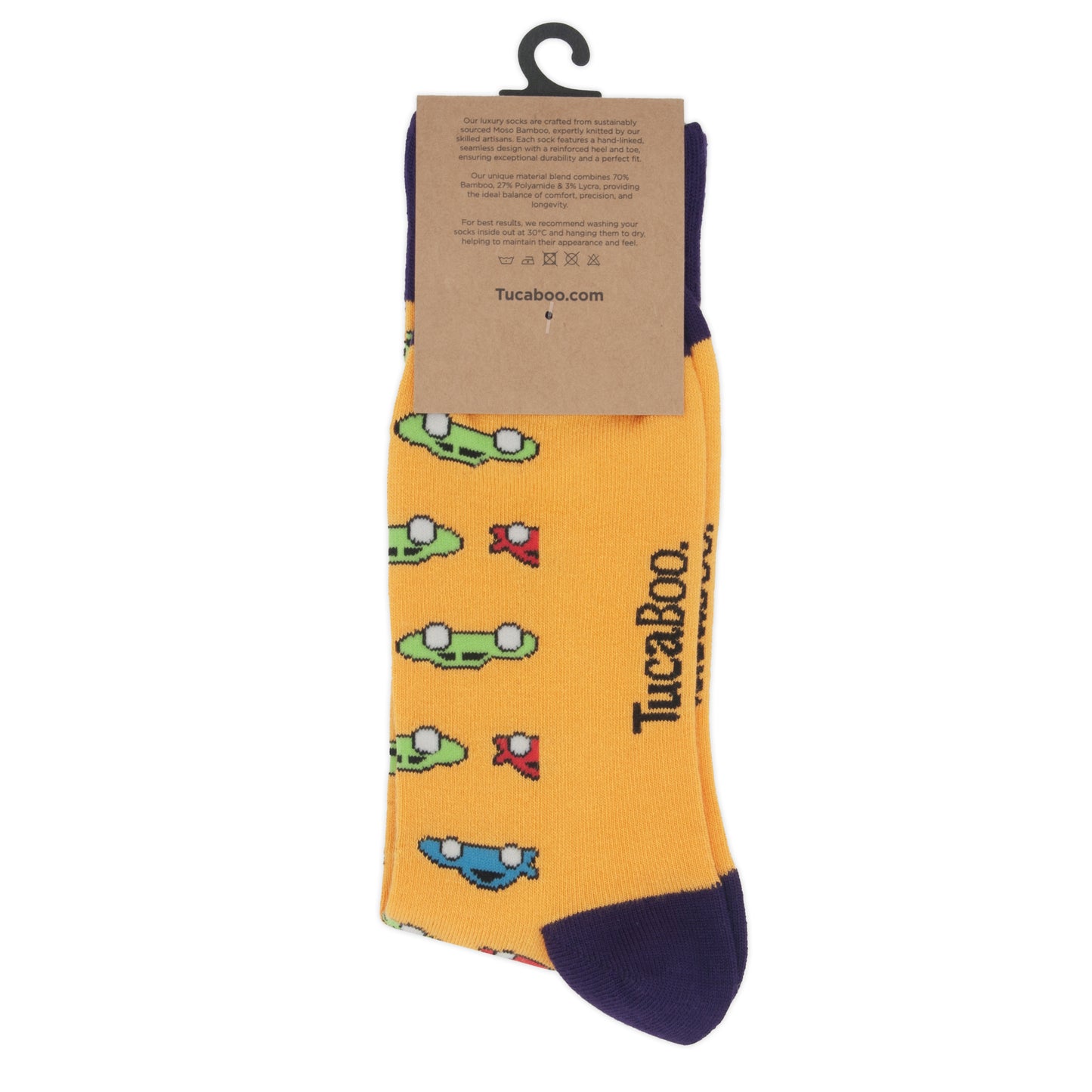 Car Mens Bamboo Socks