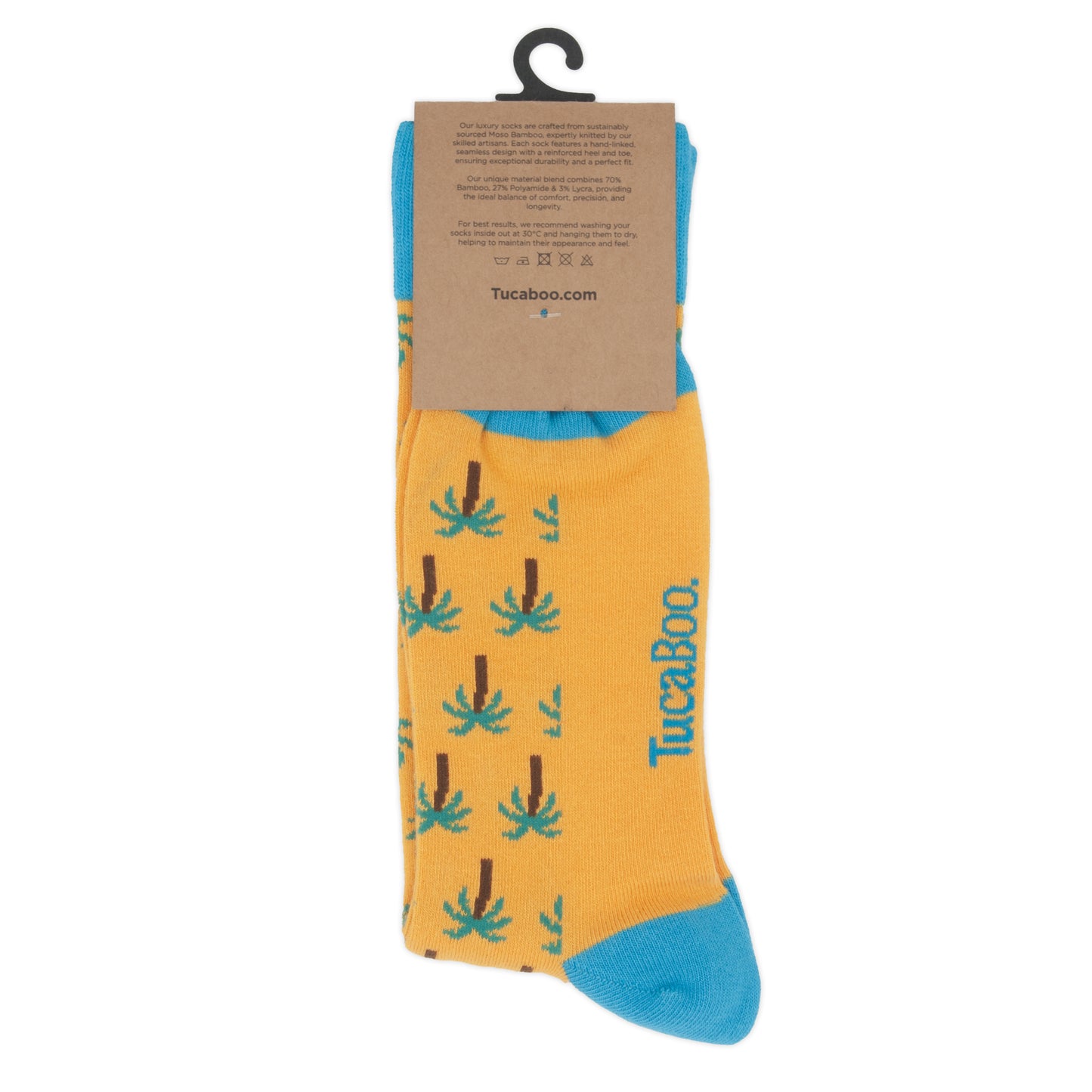 Palm Tree Mens Bamboo Socks