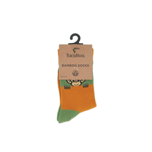 Peekaboo Monkey Childrens Bamboo Socks