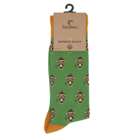 Monkeys Mens Bamboo Socks