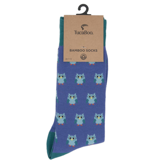Owls Mens Bamboo Socks