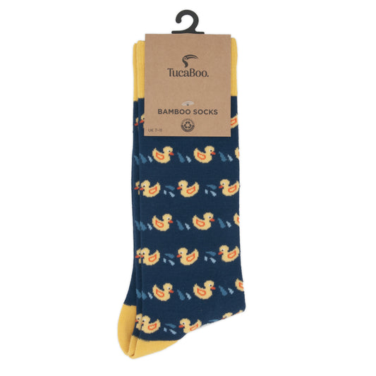 Rubber Ducks Mens Bamboo Socks