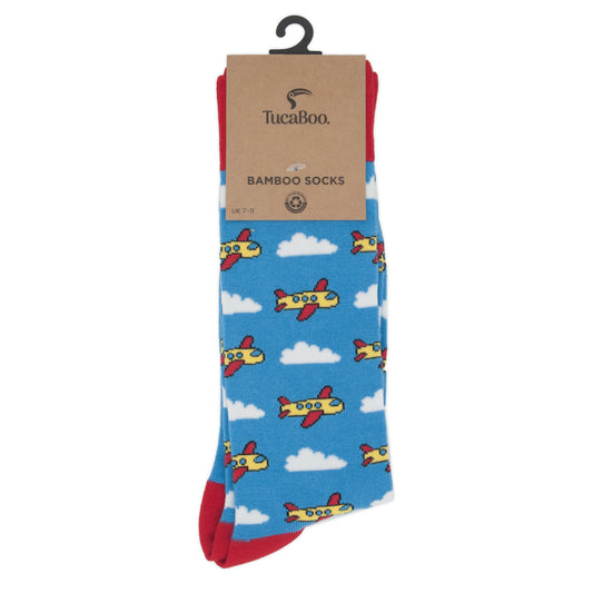 Aeroplane Mens Bamboo Socks