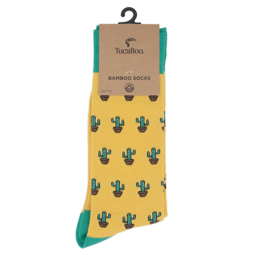Cactus Mens Bamboo Socks