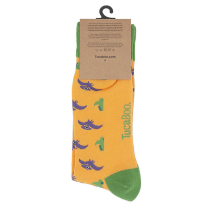Dinosaur Mens Bamboo Socks