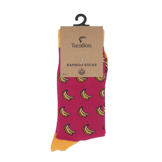 Bananas Womens Bamboo Socks
